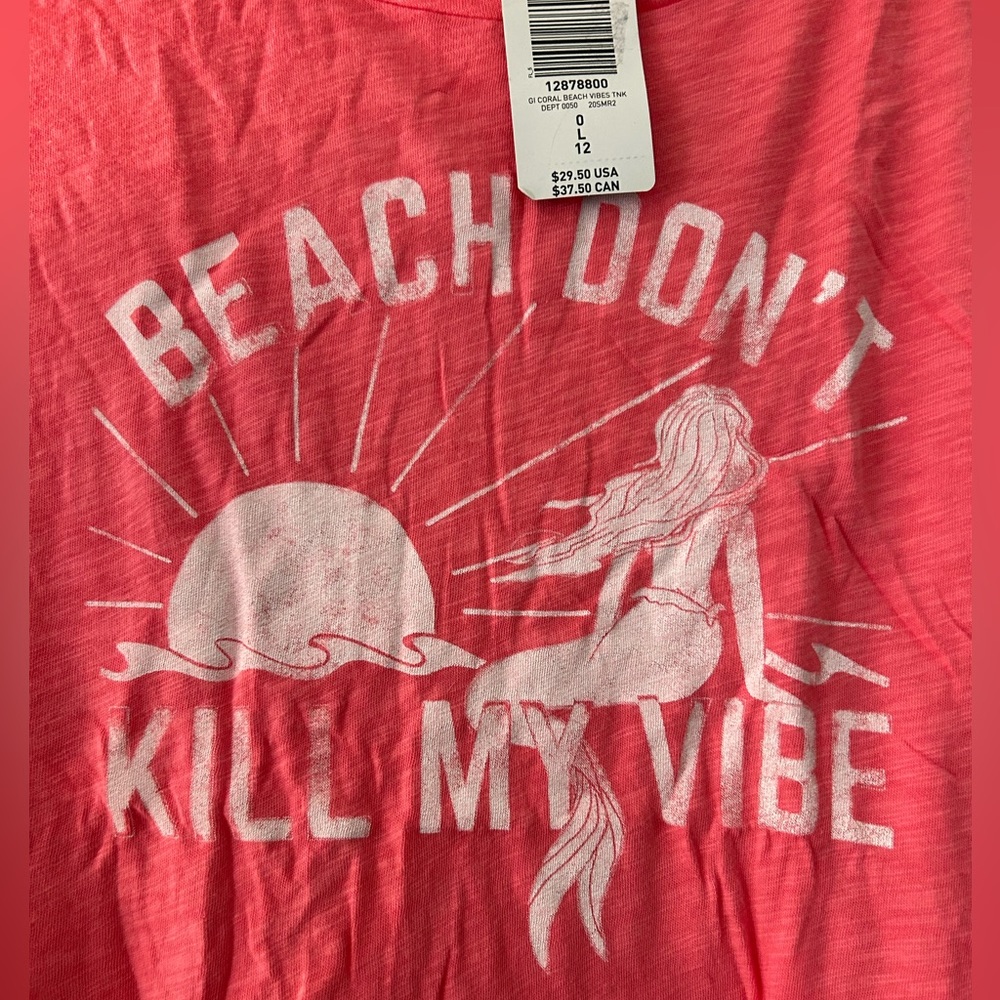 Torrid “Beach Don’t Kill My Vibe” Mermaid Coral Tank